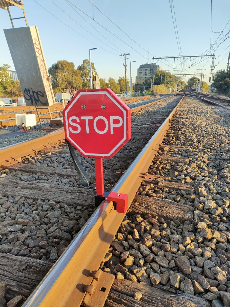 RAIL STOP BOARD Safe Rail Australia